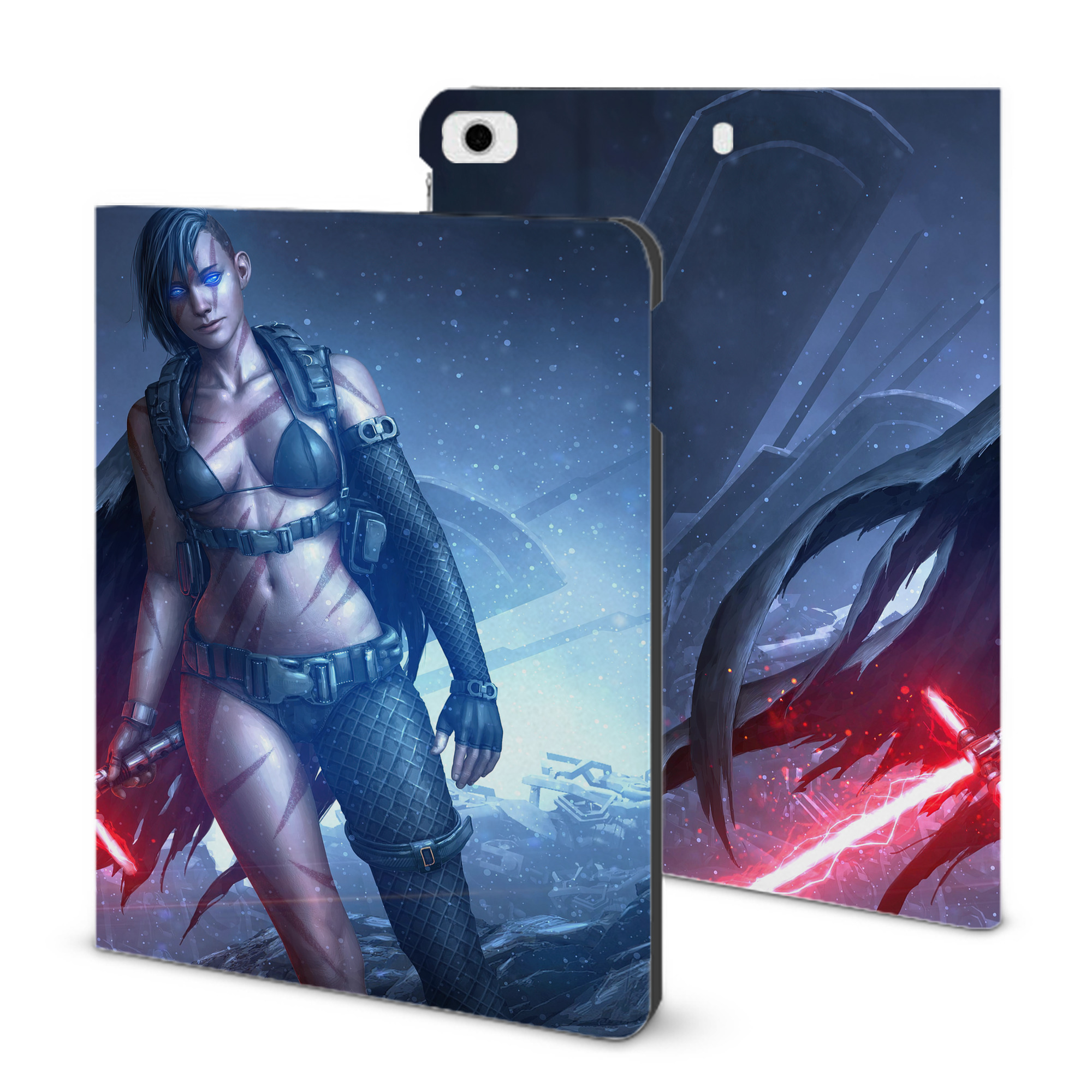 （画像用） スター・ウォーズ Star Wars IPad ケース ブック型 PUレザー TPU 耐衝撃 軽量 薄型 ペン収納なし 全面保護 IPad 各モデル対応